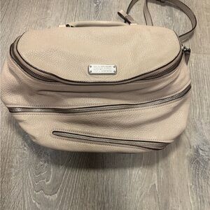 Marc by Marc Jacobs Leather Crossbody Satchel – Neutral Beige